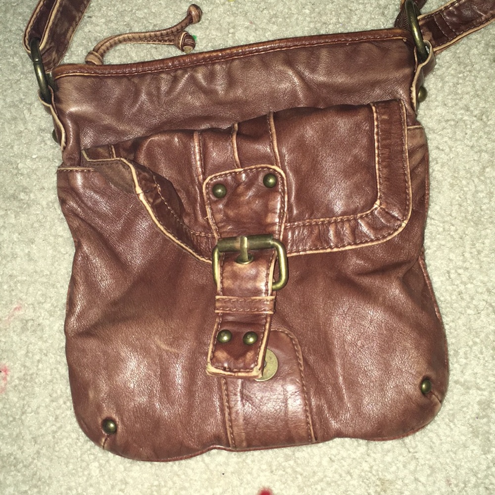 Brown cross bag